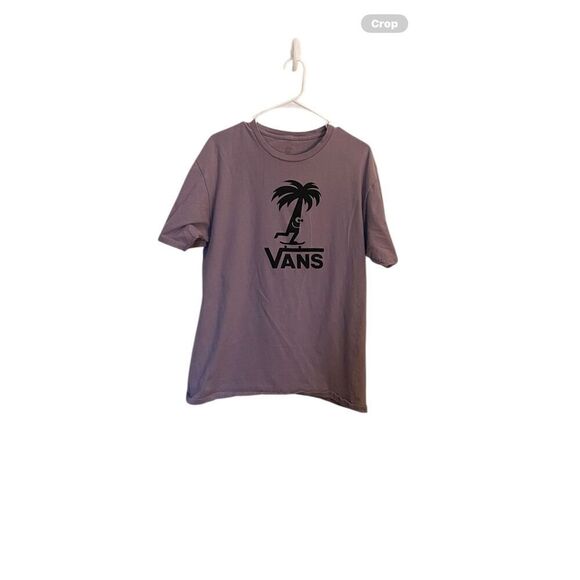 Vans Mens Purple Skate Tree Skateboarding Palm Graphic Logo Tee T-Shirt Large - Picture 1 of 10